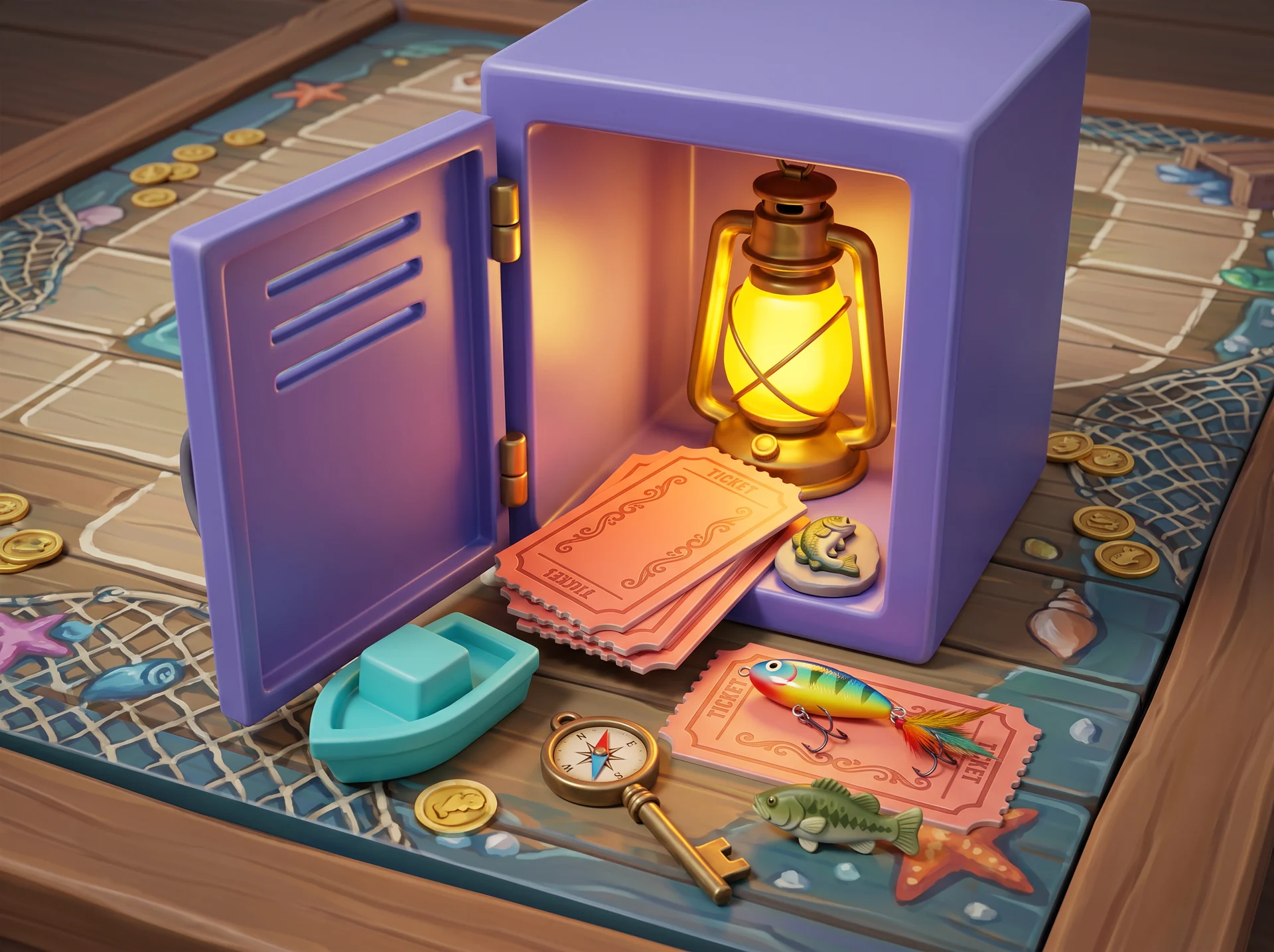 Fictional lantern locker